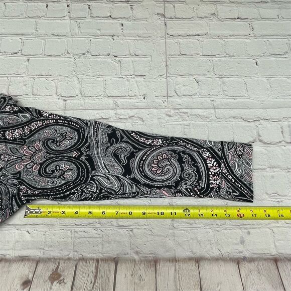 Chaps Women's Long Sleeve Paisley Button-Up Blouse Top Size 1X Floral M185 -4 - Picture 5 of 13